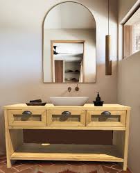 Aydem Doğal Ahşap Banyo Tezgahı