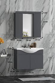 Aydem Asma Banyo Dolabı Seti